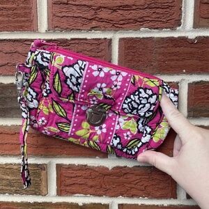 Vera Bradley Pink Priscilla Pink Wristlet Wallet